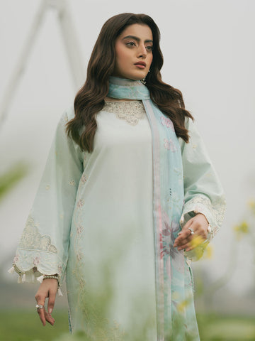 Zartash – Powder Blue Sophistication with Subtle Charm For Women